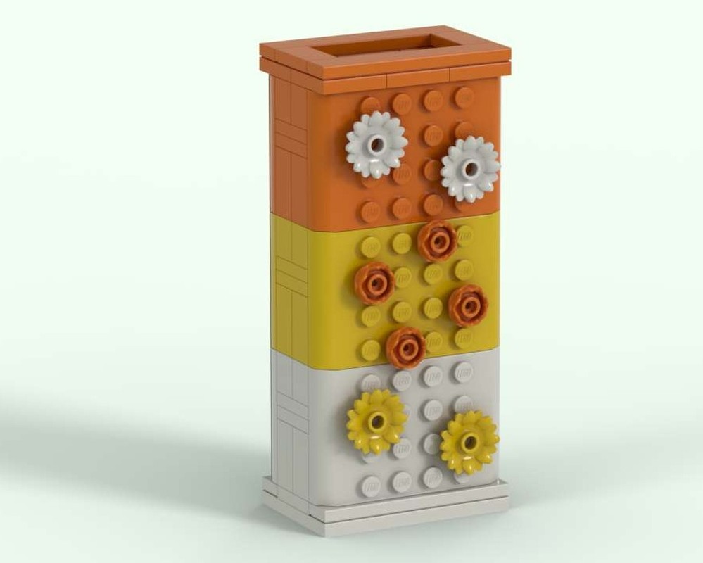 Lego Brick Vase Tricolore
