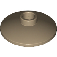 Lego Dish 2 x 2 Inverted [Radar] / Dark Tan