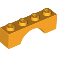 Lego Brick Arch 1 x 4 / Bright Light Orange