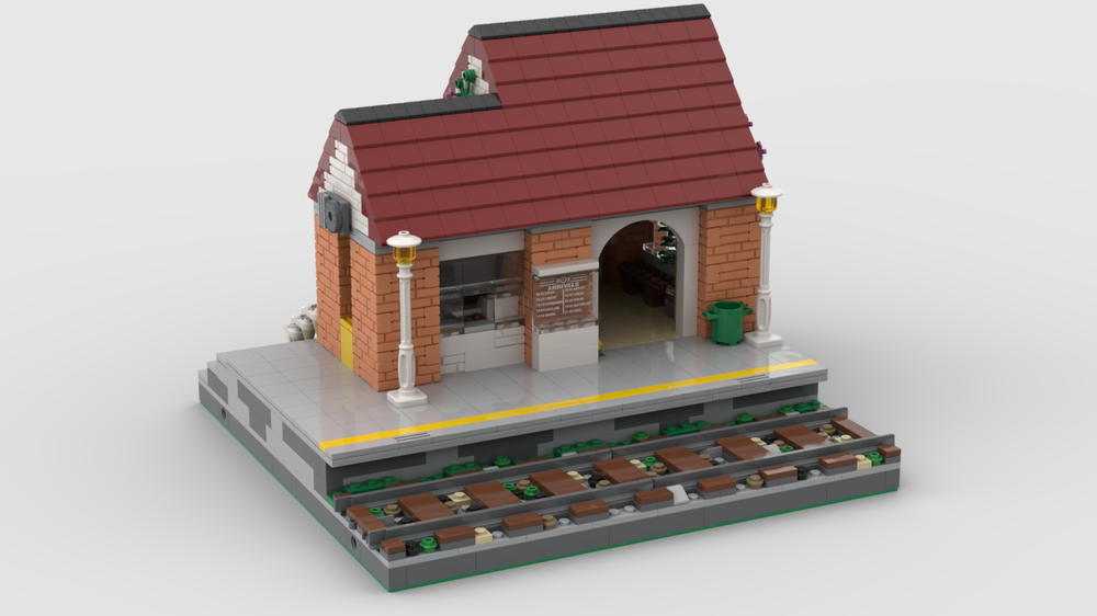 Lego Brick Valley Train Station