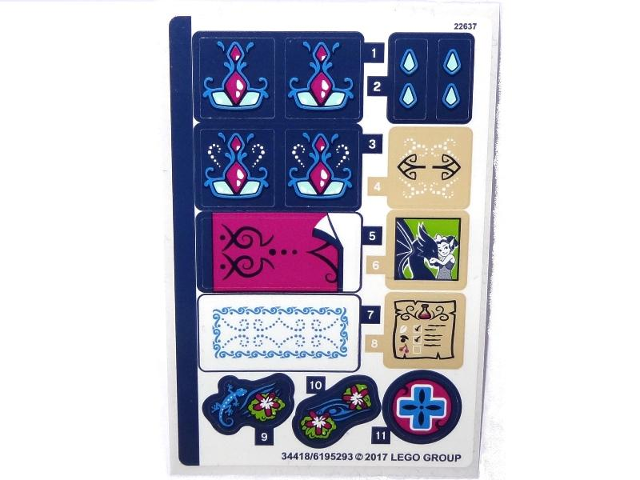 Lego Sticker Sheet for Set 41187-1
