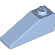 Lego Brick Sloped 33° 3 x 1 / Bright Light Blue