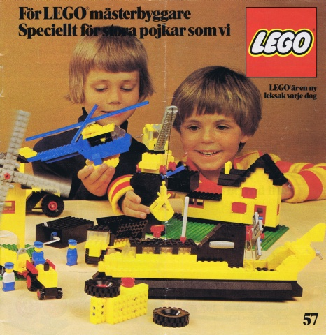 Lego 1977 Large Swedish För LEGO mästerbyggare 57 (98761-S)