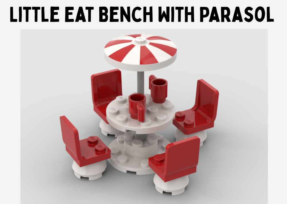 Lego Little Eat Bench With Parasol