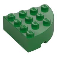 Lego Brick Round Corner 4 x 4 Full Brick / Green