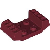 Lego Plate Special 2 x 2 with Grills / Dark Red
