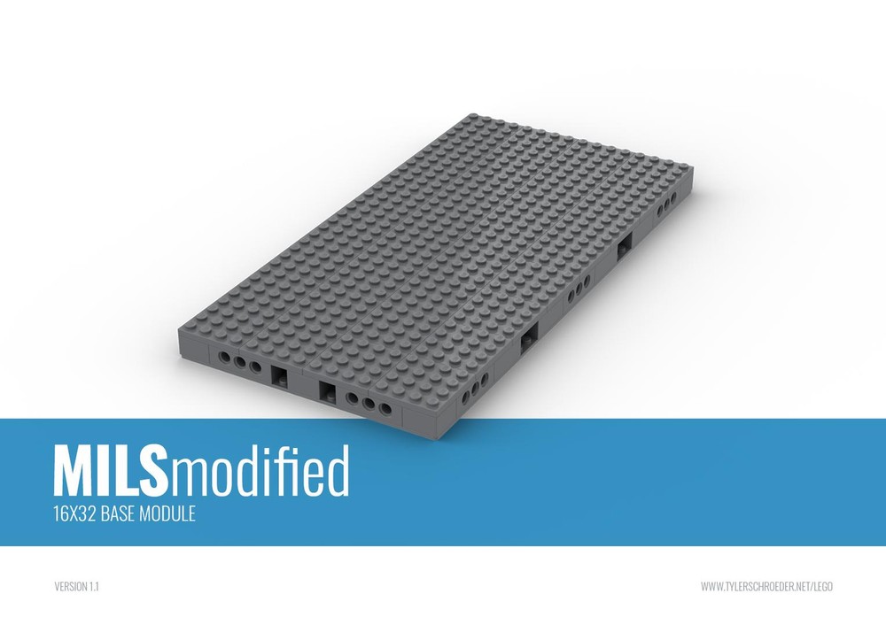 Lego MILS Modified 16x32 Base Module