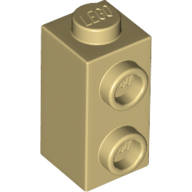 Lego Brick Special 1 x 1 x 1 2/3 with Studs on 1 Side / Tan
