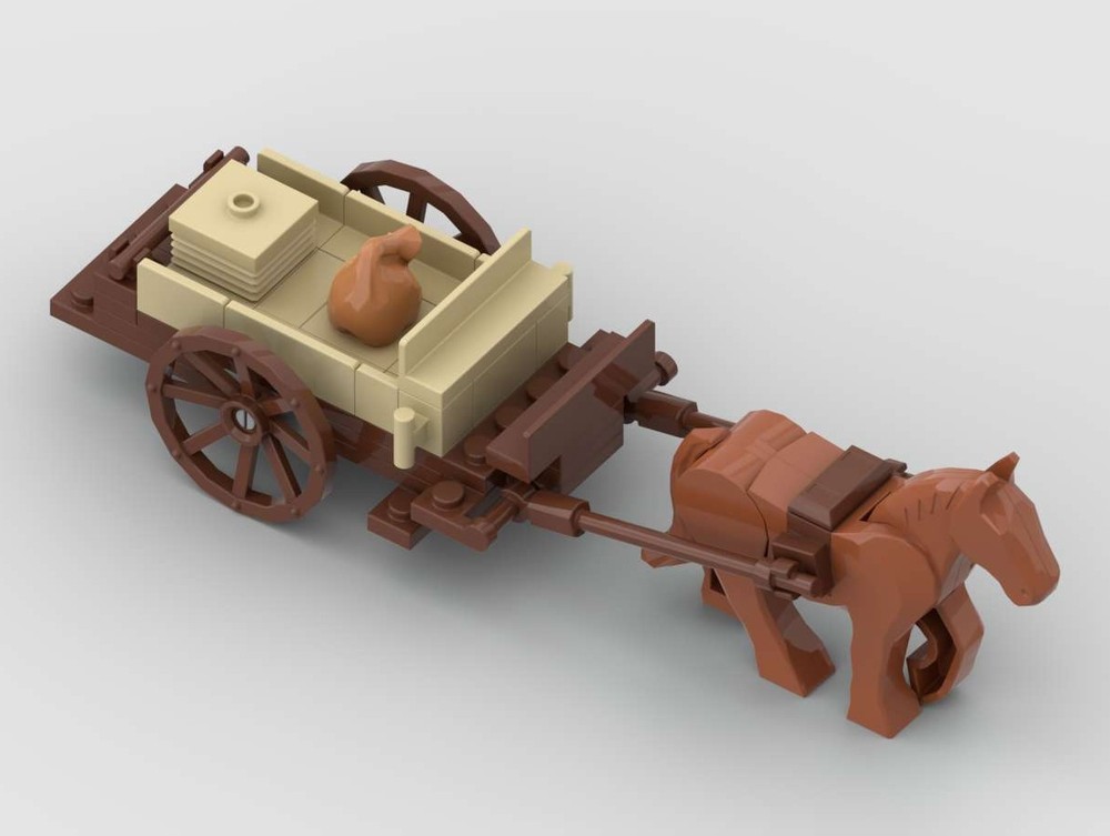 Lego Peasant's Horse and Cart