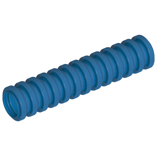 Lego Hose, Ribbed 7mm D. 4L / 3.2cm / Blue