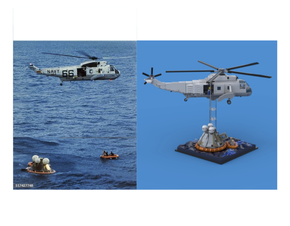 Lego Apollo Command Module Recovery