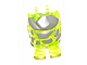 Lego Body Rock Monster with Dark Bluish Gray Pattern / Trans-Neon Green