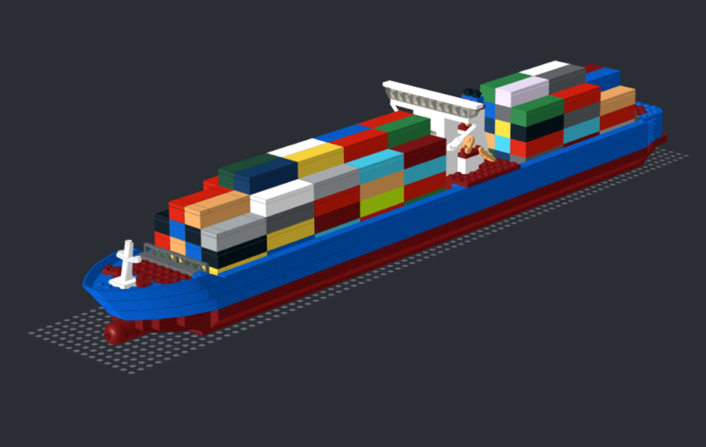Lego container ship