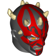 Lego Large Figure Head Darth Maul / Black