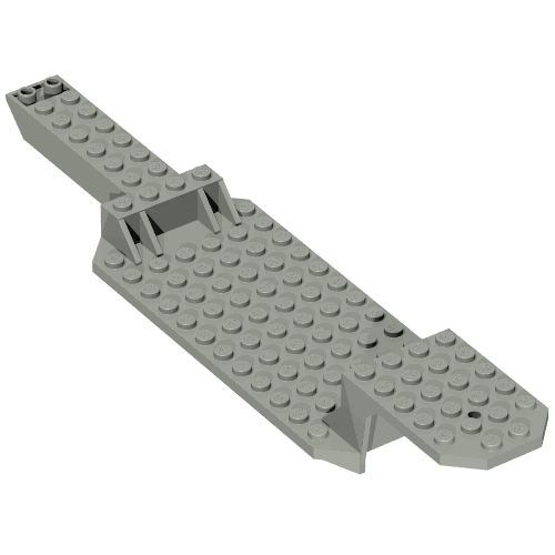Lego Vehicle Base, Trailer 6 x 26 x 2 2/3 / Light Gray