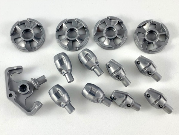 Lego Minifigure, Weapon Pack Discs, Grappler, Grenade Tips, 13 in Bag (Multipack)
