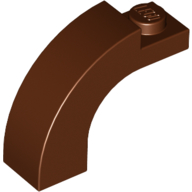 Lego Brick Arch 1 x 3 x 2 Curved Top / Reddish Brown