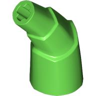 Lego Animal Body Part, Horn Stacked 45 deg. with Axle Connectors / Bright Green