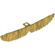 Lego Minifig Neckwear Wings (Mummy) [Plain] / Pearl Gold