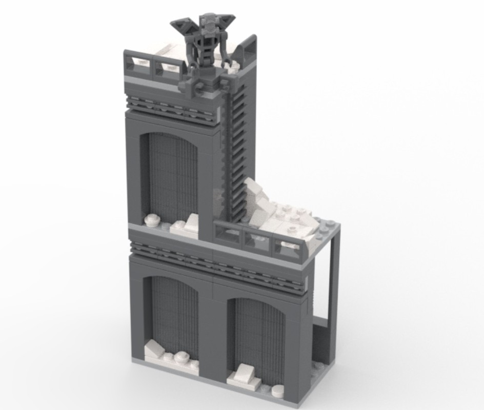 Lego Gotham City Rooftop Minifig Display