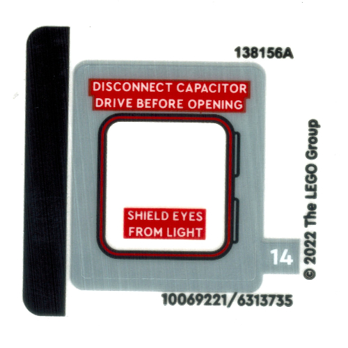 Lego Sticker Sheet 2 for Set 10300-1