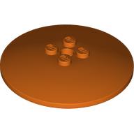 Lego Dish 6 x 6 Inverted (Radar) with Solid Studs / Reddish Orange
