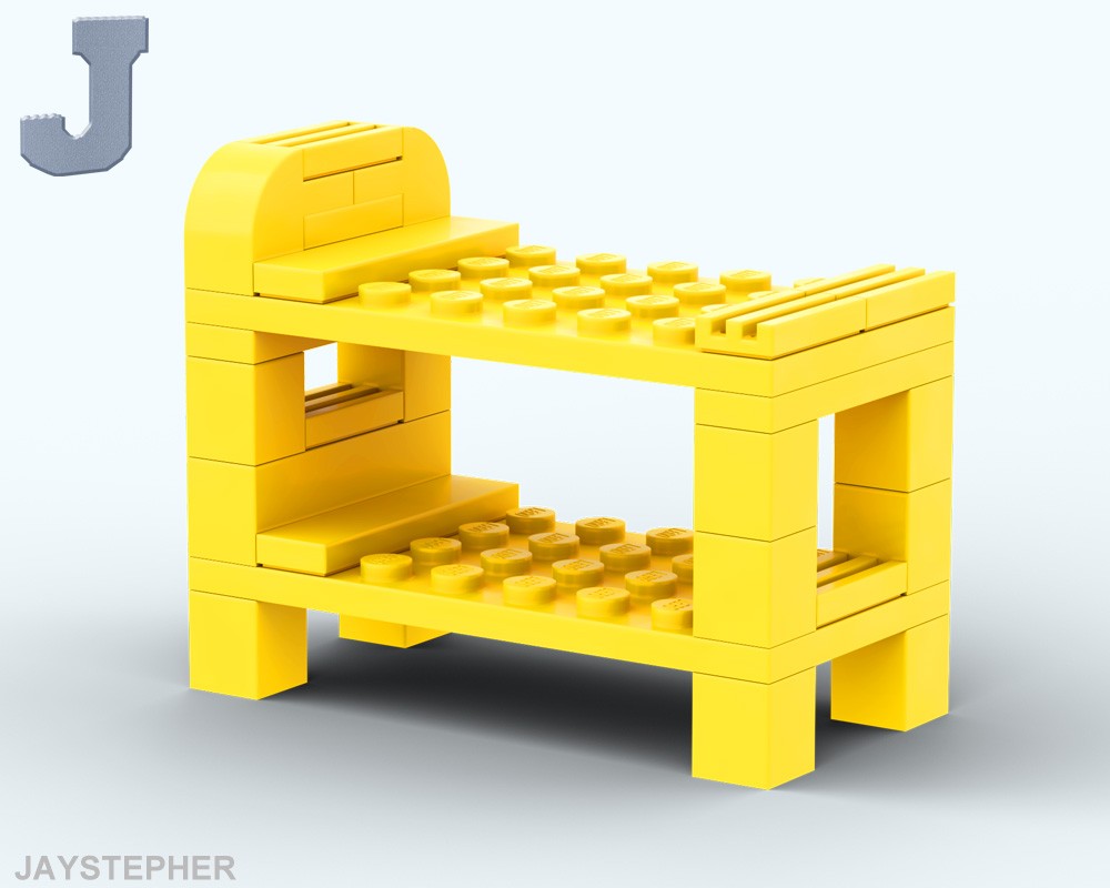 Lego Basic Yellow Bunk Beds