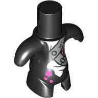 Lego Body Dreamling with White Shirt, Light Bluish Grey Straps, Dark Pink Spots print