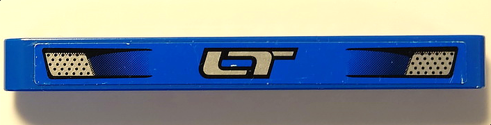 Lego Technic, Liftarm Thick 1 x 9 with Silver 'LT' and 2 Small Vents Pattern (Sticker) - Set 8273