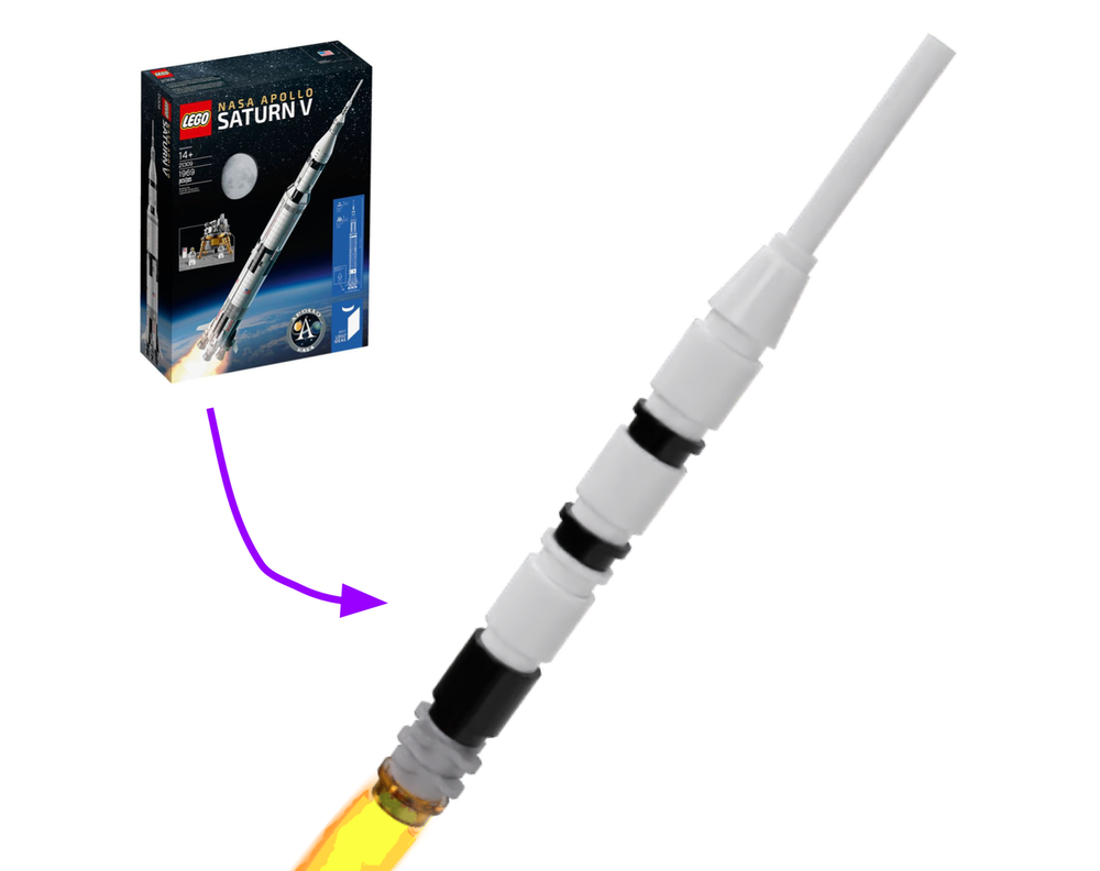 Lego Micro Saturn V 21309 Alt