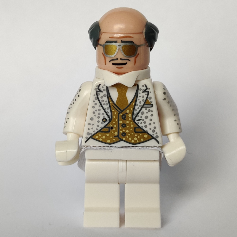 Lego Alfred Pennyworth, Balding, White Tuxedo (Disco Outfit)(CMF)
