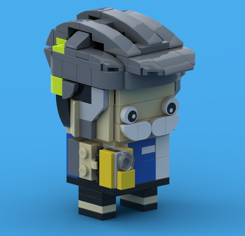 Lego Mustache Cyclist