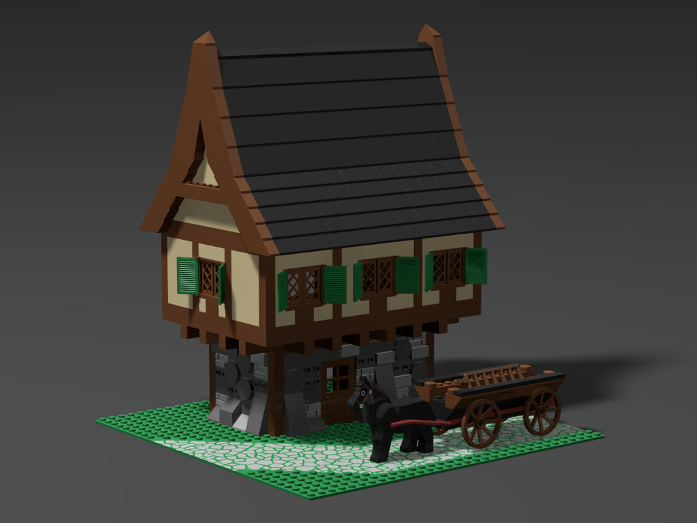 Lego Medieval Farm House [empty]