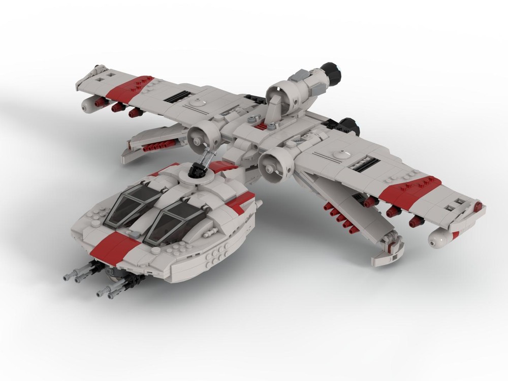 Lego BTL-S8 K-wing assault starfighter / SW Legends / Red variant