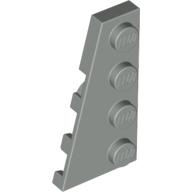 Lego Wedge Plate 4 x 2 Left / Light Gray