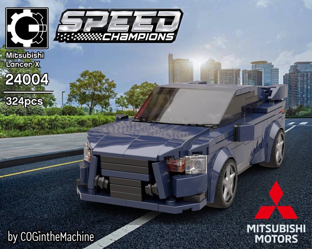 Lego Mitsubishi Lancer X - 8 stud wide