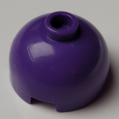 Lego Brick Round 2 x 2 Dome Top, Vented Stud / Dark Purple