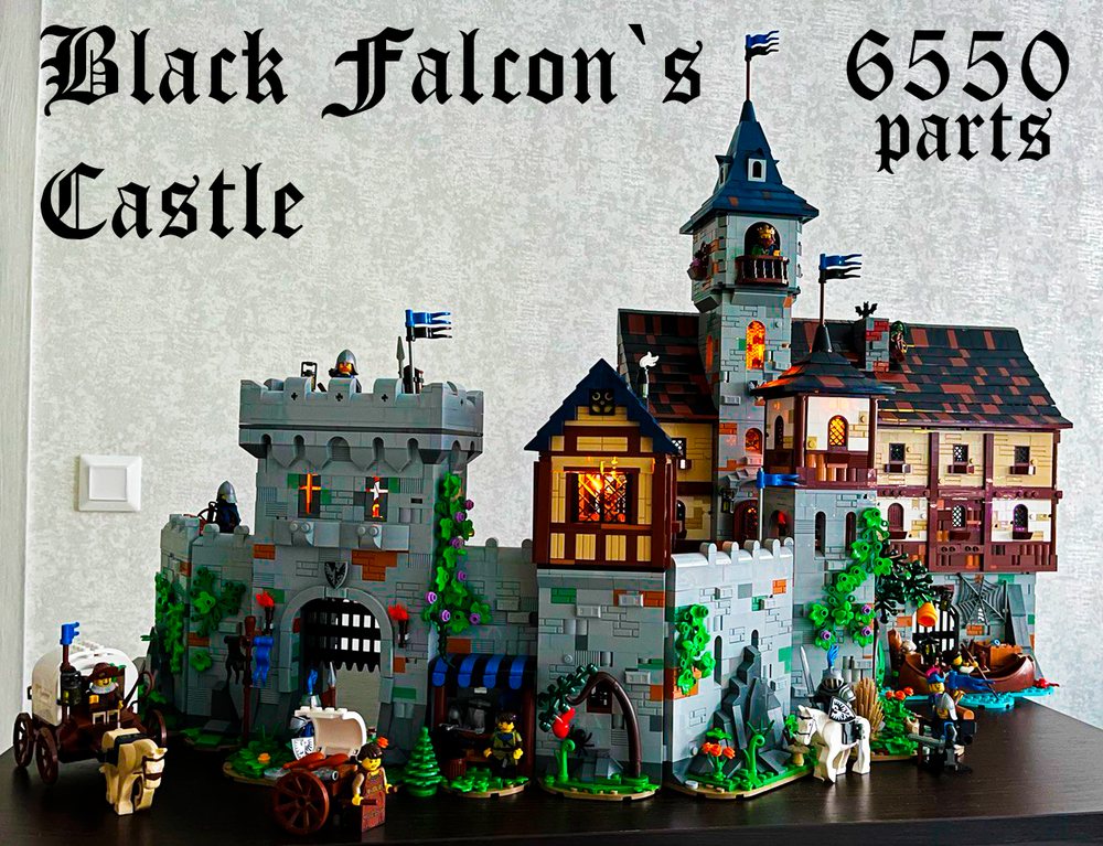 Lego Modular Black Falcon`s Castle