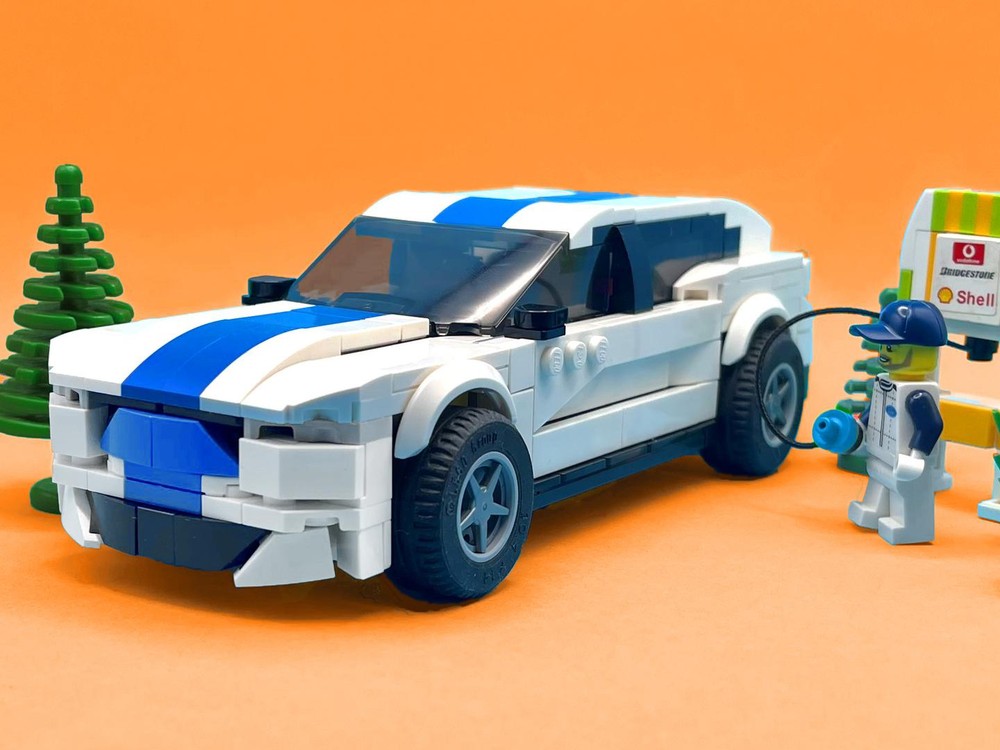 Lego Built Tough Mustang Mach E - White