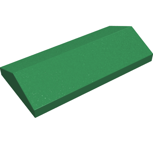 Lego Brick Sloped 33° 2 x 4 Double / Green