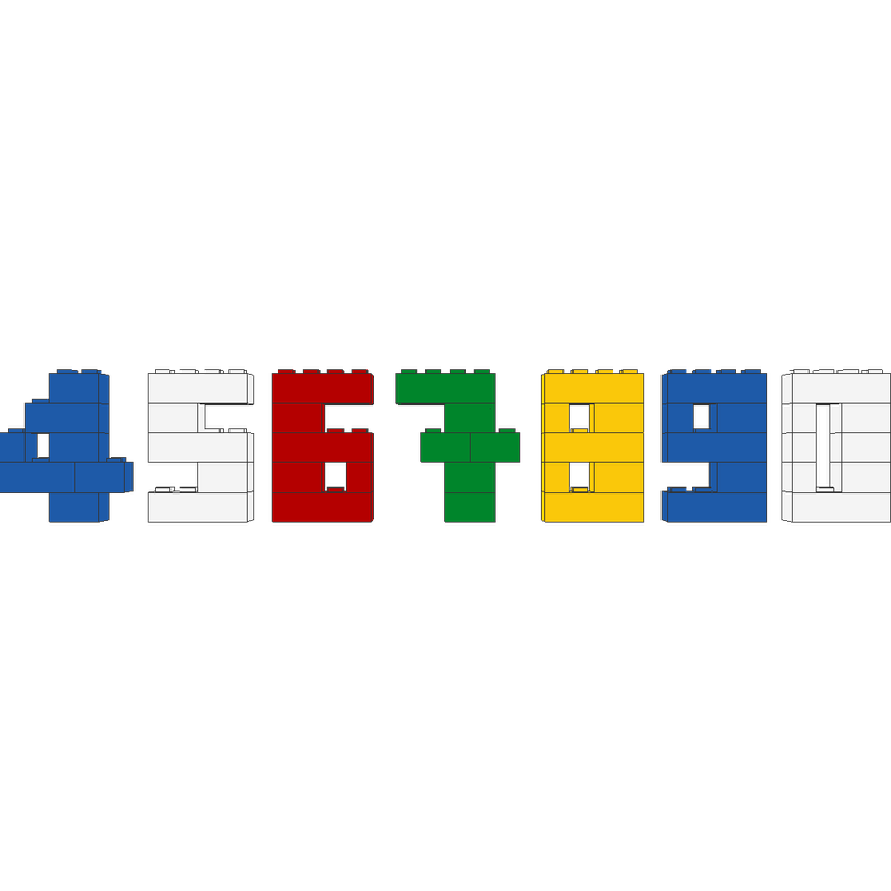 Lego 6166 Other Numerals