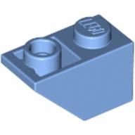 Lego Brick Sloped Inverted 45° 2 x 1 / Medium Blue