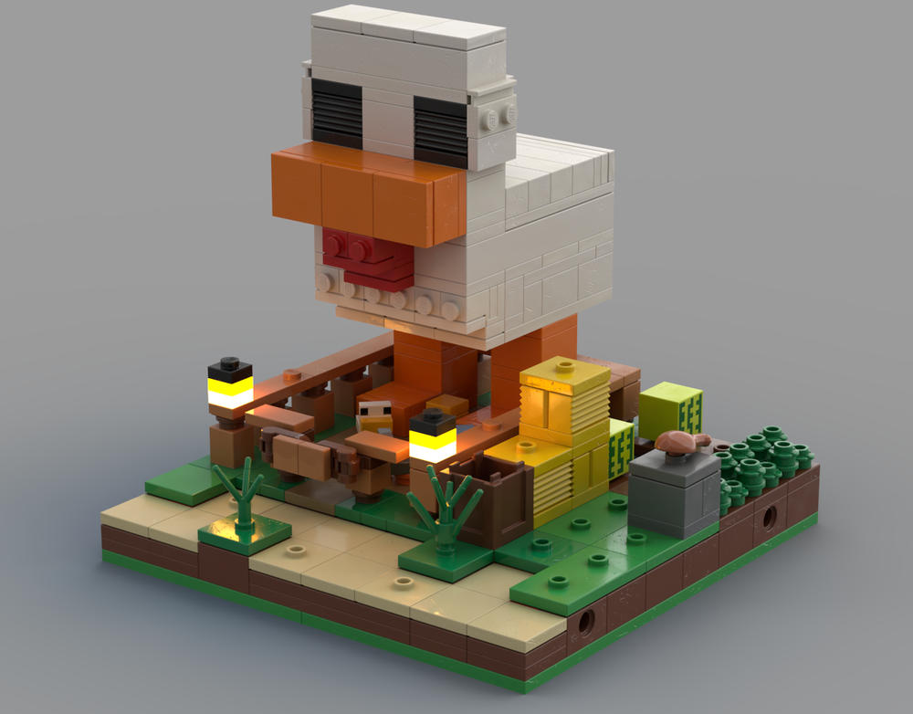 Lego The Chicken Statue