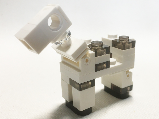 Lego Minecraft Horse Skeletal / Skeleton (Thin Neck Bracket) - Brick Built