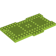Lego Plate Special 9 x 16 x 2/3 with 1 x 4 Recessed / Lime