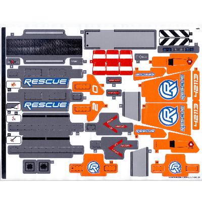 Lego Sticker Sheet for Set 42113-1 / [No Color/Any Color]