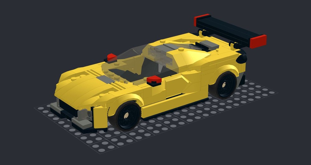 Lego Corvette C8R - Yellow
