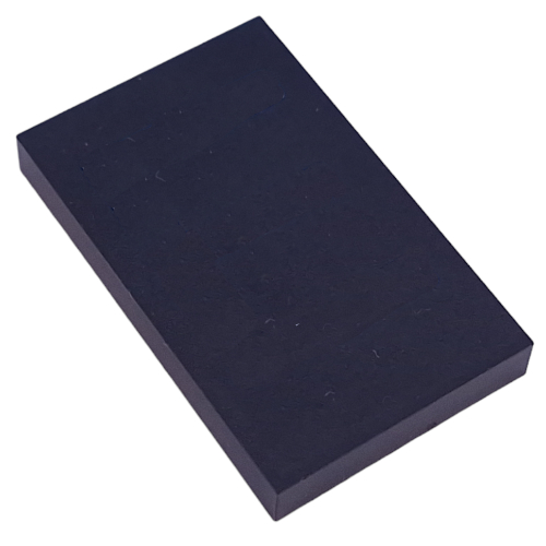 Lego Modulex Tile 5 x 8 without Internal Support with White 'Y' Print / Modulex Black