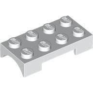 Lego Wheel Arch, Mudguard 2 x 4 Studded, Rounded Arch / White