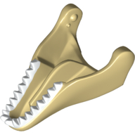 Lego Animal Body Part, Dinosaur, Tyrannosaurus Rex Lower Jaw with White Teeth Print